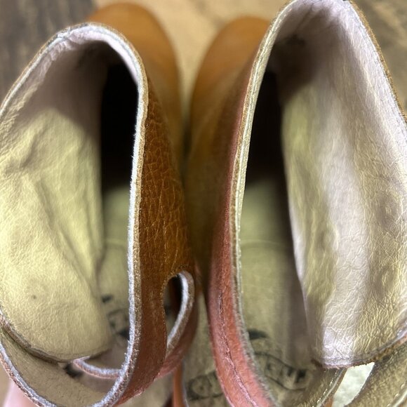 Freebird By Steven Smoke Leather Brown Mule Boots Booties Womens 9 - Picture 9 of 12